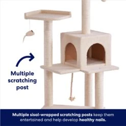 Frisco 57-in Faux Fur Cat Tree & Condo 9 Frisco 57-in Faux Fur Cat Tree & Condo -Pet Supplies Discount Store 101805 PT2. AC SS1800 V1667229735