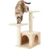 Frisco 28-in Faux Fur Cat Tree & Condo -Pet Supplies Discount Store 128073 MAIN. AC SS1800 V1584451166