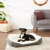 Frisco Sherpa Rectangular Bolster Dog Bed -Pet Supplies Discount Store 129483 MAIN. AC SS1800 V1566334977