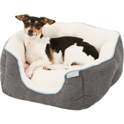 Frisco Square Deep Bolster Dog Bed -Pet Supplies Discount Store 144830 PT4. AC SS1800 V1578443219