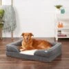 Frisco Plush Orthopedic Front Bolster Cat & Dog Bed W/Removable Cover -Pet Supplies Discount Store 144862 MAIN. AC SS1800 V1650097927