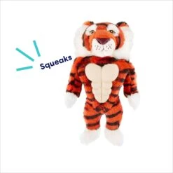 Frisco Tiger Muscle Plush Squeaky Dog Toy -Pet Supplies Discount Store 147080 PT2. AC SS1800 V1695670751