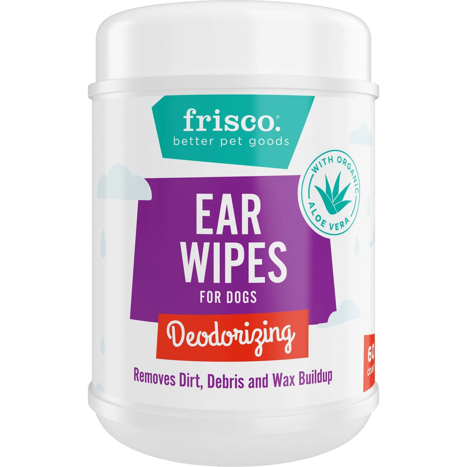 Frisco Deodorizing Ear Wipes With Aloe For Dogs & Puppies 2 Frisco Deodorizing Ear Wipes With Aloe For Dogs & Puppies