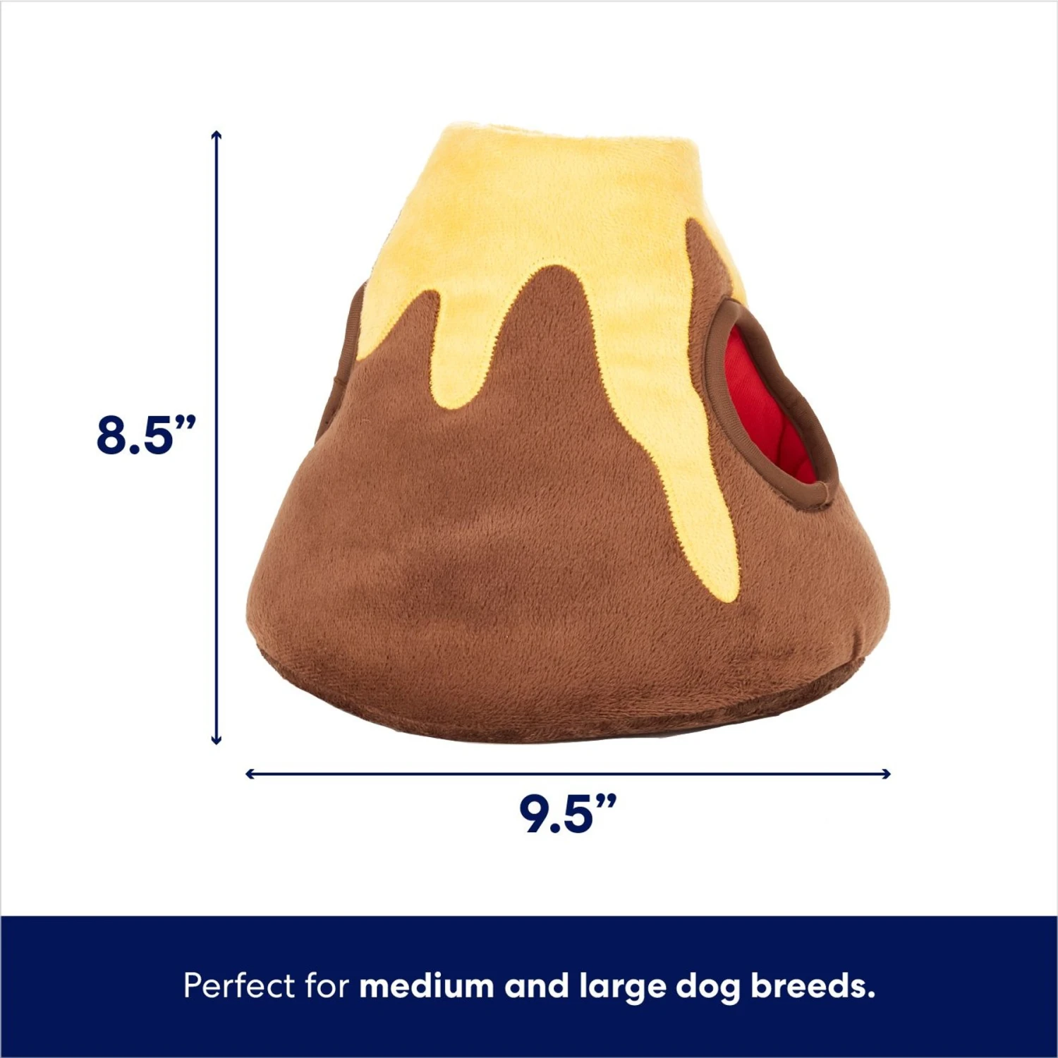 Frisco Volcano Hide & Seek Puzzle Plush Squeaky Dog Toy 4 Frisco Volcano Hide & Seek Puzzle Plush Squeaky Dog Toy - Image 2