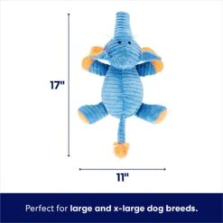 Frisco Corduroy Plush Squeaking Elephant Dog Toy -Pet Supplies Discount Store 152830 PT1. AC SS1800 V1692019982