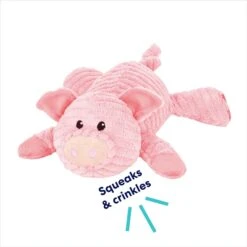 Frisco Corduroy Plush Squeaking Pig Dog Toy -Pet Supplies Discount Store 152832 PT2. AC SS1800 V1692020044