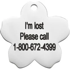Frisco Stainless Steel Personalized Dog & Cat ID Tag, Flower -Pet Supplies Discount Store 153002 PT4. AC SS1800 V1548964707