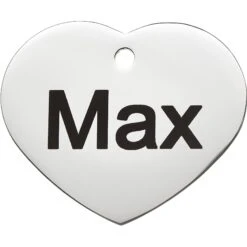 Frisco Personalized Dog & Cat ID Tag, Heart -Pet Supplies Discount Store 153006 PT2. AC SS1800 V1548964744