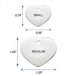 Frisco Personalized Dog & Cat ID Tag, Heart -Pet Supplies Discount Store 153006 PT6. AC SS1800 V1541090218