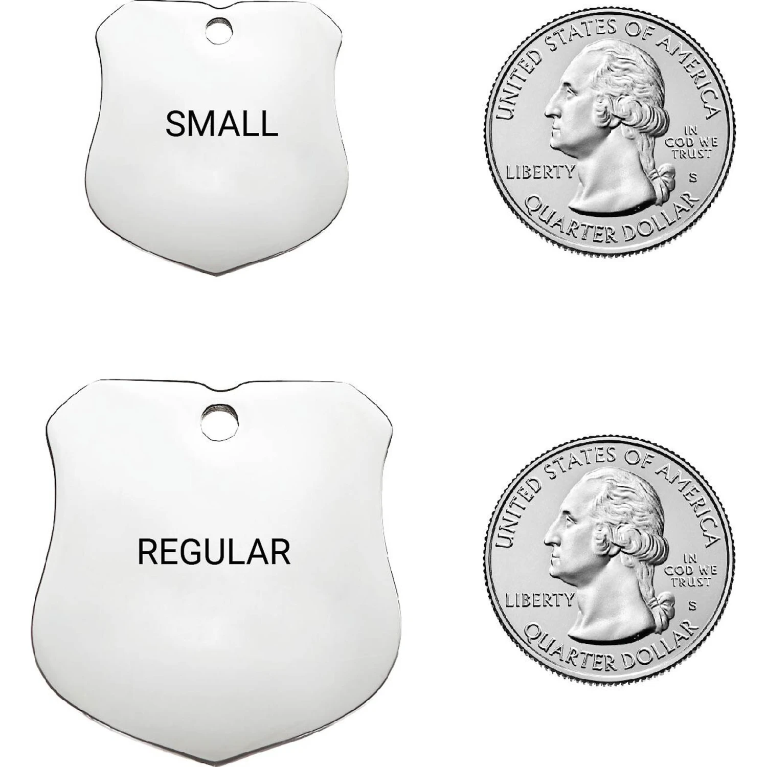 Frisco Stainless Steel Personalized Dog & Cat ID Tag, Badge 4 Frisco Stainless Steel Personalized Dog & Cat ID Tag, Badge - Image 2