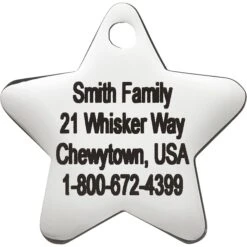 Frisco Stainless Steel Personalized Dog & Cat ID Tag, Star -Pet Supplies Discount Store 153017 PT3. AC SS1800 V1548964858