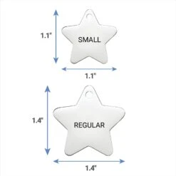 Frisco Stainless Steel Personalized Dog & Cat ID Tag, Star -Pet Supplies Discount Store 153017 PT6. AC SS1800 V1540562611