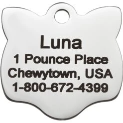 Frisco Stainless Steel Personalized Cat ID Tag, Cat -Pet Supplies Discount Store 153043 PT2. AC SS1800 V1540560126