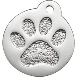 Frisco Stainless Steel Personalized Dog & Cat ID Tag, Paw Print -Pet Supplies Discount Store 153057 PT2. AC SS1800 V1548964914