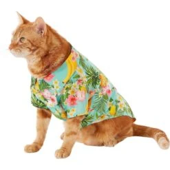 Frisco Pineapple Hawaiian Camp Dog & Cat Shirt -Pet Supplies Discount Store 153596 PT2. AC SS1800 V1673304512