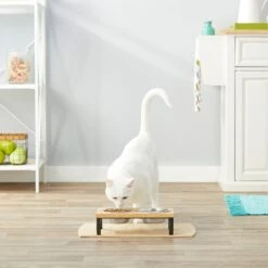 Frisco Wood Elevated Stainless Steel Double Diner Dog & Cat Bowl -Pet Supplies Discount Store 161144 PT4. AC SS1800 V1561641433