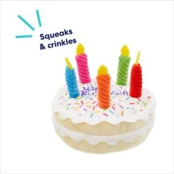 Frisco Birthday Cake Plush Squeaky Dog Toy -Pet Supplies Discount Store 162839 PT2. AC SS1800 V1695670718