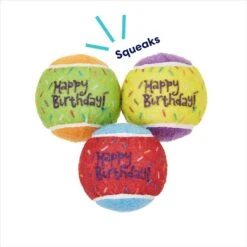 Frisco Birthday Fetch Squeaky Tennis Ball Dog Toy 11 Frisco Birthday Fetch Squeaky Tennis Ball Dog Toy -Pet Supplies Discount Store 162914 PT2. AC SS1800 V1692020013