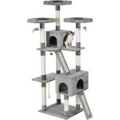 Frisco 72-in Faux Fur Cat Tree & Condo -Pet Supplies Discount Store 163744 PT5. AC SS1800 V1584453168