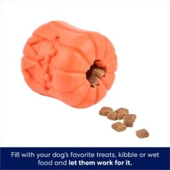 Frisco Halloween Pumpkin Rubber Treat Dispenser Dog Toy, Medium/Large -Pet Supplies Discount Store 164763 PT3. AC SS1800 V1689878520