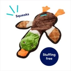 Frisco Mallard Stuffing-Free Flat Plush Squeaky Dog Toy -Pet Supplies Discount Store 174731 PT2. AC SS1800 V1686579090