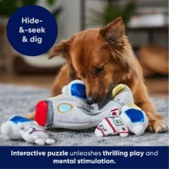 Frisco Rocket Ship Hide & Seek Puzzle Plush Squeaky Dog Toy -Pet Supplies Discount Store 174753 PT4. AC SS1800 V1695670750