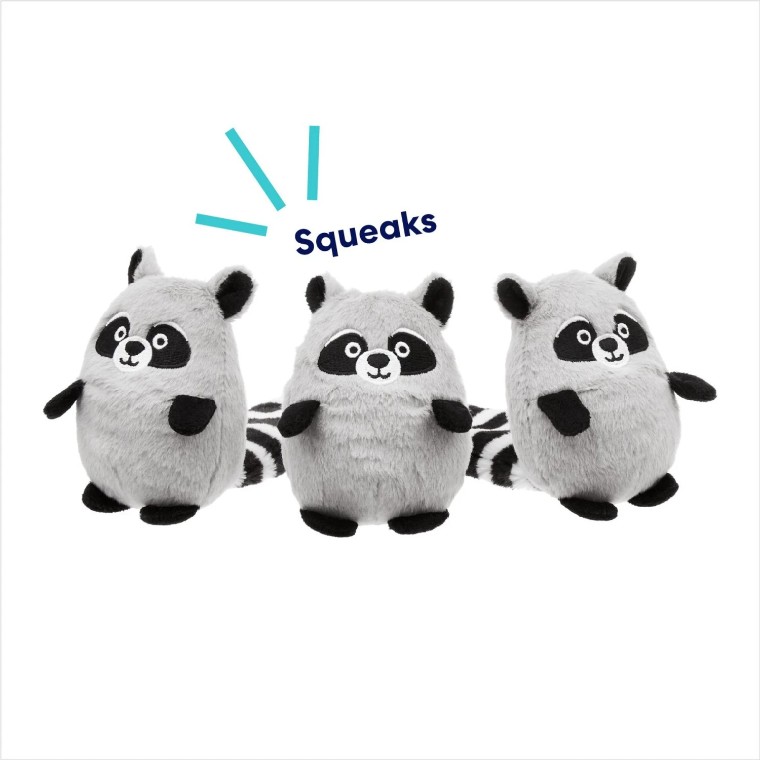 Frisco Trash Can & Raccoons Hide & Seek Puzzle Plush Squeaky Dog Toy Refills 5 Frisco Trash Can & Raccoons Hide & Seek Puzzle Plush Squeaky Dog Toy Refills - Image 3