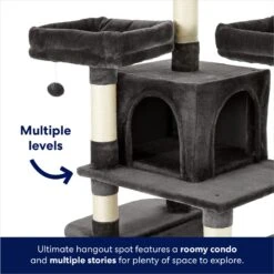 Frisco 68-in Faux Fur Cat Tree & Condo 11 Frisco 68-in Faux Fur Cat Tree & Condo -Pet Supplies Discount Store 180384 PT2. AC SS1800 V1669908585