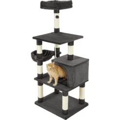 Frisco 59-in Faux Fur Cat Tree & Condo -Pet Supplies Discount Store 180387 PT5. AC SS1800 V1584453425