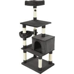 Frisco 59-in Faux Fur Cat Tree & Condo -Pet Supplies Discount Store 180387 PT6. AC SS1800 V1584453440