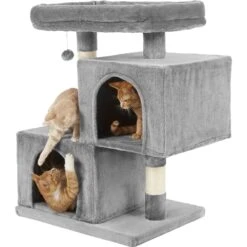 Frisco 33-in Faux Fur Cat Tree & Condo -Pet Supplies Discount Store 180389 PT4. AC SS1800 V1584453144