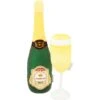 Frisco Champagne & Flute Plush Squeaky Dog Toy -Pet Supplies Discount Store 183243 Main. AC SS1800 V1573748286