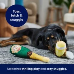 Frisco Champagne & Flute Plush Squeaky Dog Toy -Pet Supplies Discount Store 183243 PT4. AC SS1800 V1695748410