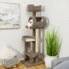 Frisco 69-in Real Carpet Wooden Cat Tree