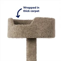 Frisco 65-in Real Carpet Wooden Cat Tree -Pet Supplies Discount Store 208934 PT2. AC SS1800 V1667229260