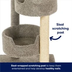 Frisco 65-in Real Carpet Wooden Cat Tree -Pet Supplies Discount Store 208934 PT3. AC SS1800 V1667227201