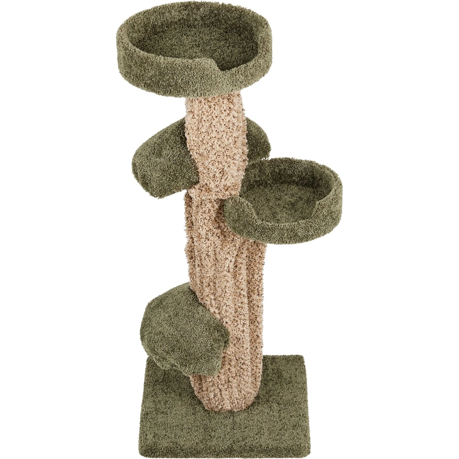 Frisco 49-in Tree-Shaped Real Carpet Wooden Cat Tree 6 Frisco 49-in Tree-Shaped Real Carpet Wooden Cat Tree - Image 4