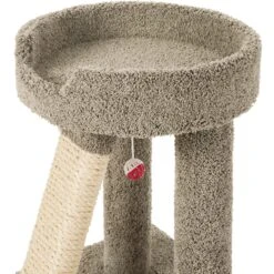 Frisco 24-in Real Carpet Cat Scratching Perch With Toy -Pet Supplies Discount Store 208960 PT3. AC SS1800 V1589221651