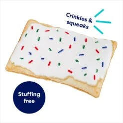 Frisco Frosted Pastry Stuffing-Free Flat Plush Squeaky Dog Toy -Pet Supplies Discount Store 213812 PT2. AC SS1800 V1686580151