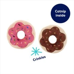 Frisco Donut Plush Cat Toy With Catnip -Pet Supplies Discount Store 213850 PT2. AC SS1800 V1691784029
