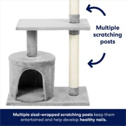 Frisco 38-in Cat Tree With Condo, Top Perch & Toy -Pet Supplies Discount Store 214377 PT3. AC SS1800 V1667227088