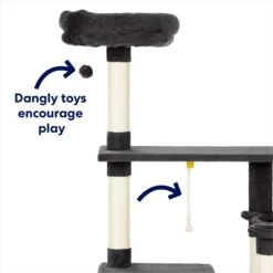 Frisco 66-in Cat Tree With Bed, Condo, Lounge Basket & Top Perch -Pet Supplies Discount Store 214381 PT3. AC SS1800 V1667228511