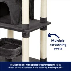 Frisco 66-in Cat Tree With Bed, Condo, Lounge Basket & Top Perch -Pet Supplies Discount Store 214381 PT4. AC SS1800 V1667229235