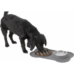 Frisco Silicone Slow Feeder Mat With Stainless Steel Bowl 14 Frisco Silicone Slow Feeder Mat With Stainless Steel Bowl -Pet Supplies Discount Store 215983 PT5. AC SS1800 V1605666752