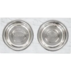 Frisco Marble Print Stainless Steel Double Elevated Dog Bowl -Pet Supplies Discount Store 216017 PT3. AC SS1800 V1591020397