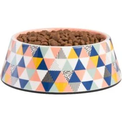 Frisco Colorful Geometric Melamine Bowl -Pet Supplies Discount Store 216054 PT2. AC SS1800 V1591020749