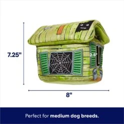 Frisco Halloween Haunted Shack Hide & Seek Puzzle Plush Squeaky Dog Toy -Pet Supplies Discount Store 218598 PT1. AC SS1800 V1689878038