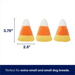 Frisco Halloween Candy Corn Plush Squeaky Dog Toy -Pet Supplies Discount Store 218619 PT1. AC SS1800 V1689872725