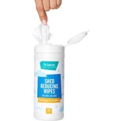 Frisco Shed Reducing Waterless Grooming Wipes For Dogs & Cats, 50 Count -Pet Supplies Discount Store 222173 PT3. AC SS1800 V1599641153