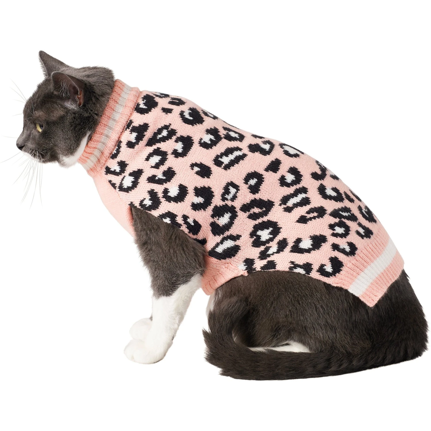 Frisco Leopard Print Dog & Cat Sweater 5 Frisco Leopard Print Dog & Cat Sweater - Image 3